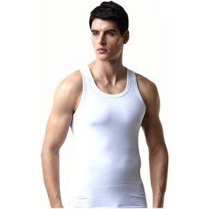 Try Men's Premium Basic Running Sleeveless Shirts 100% Cotton Multi Pack